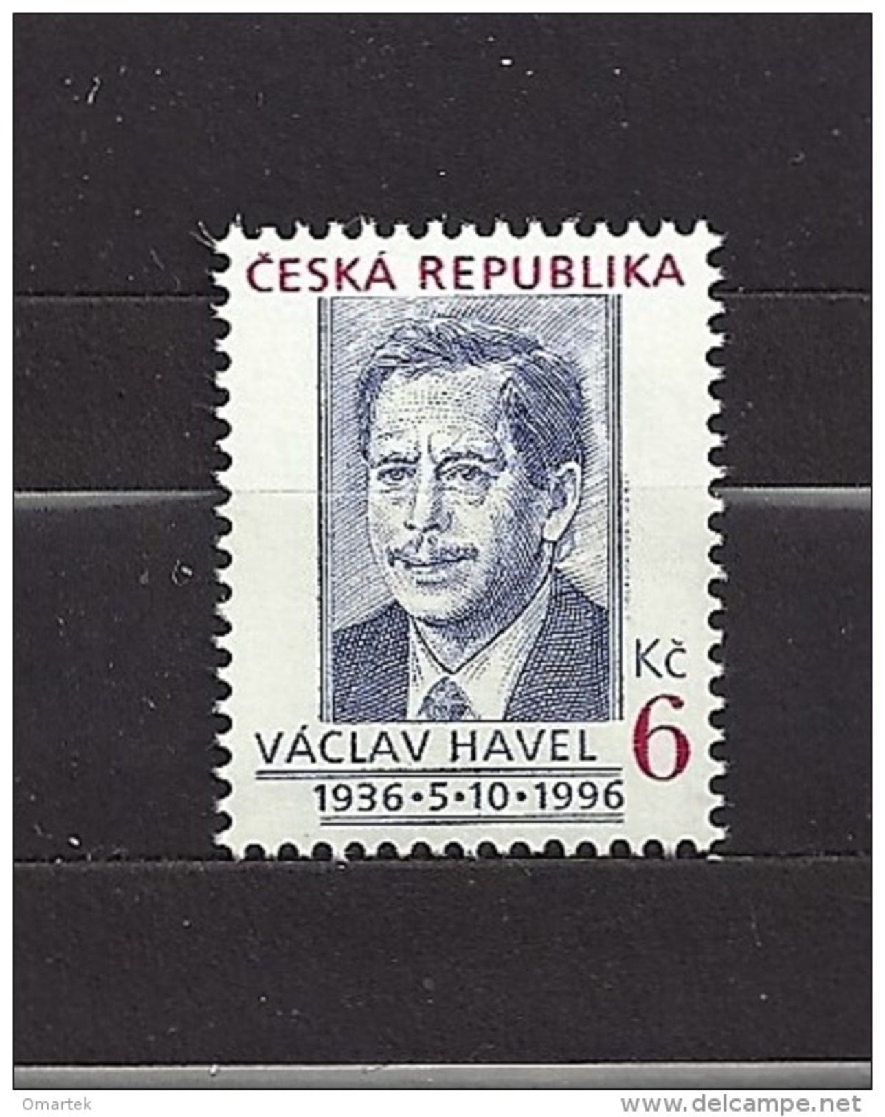 Czech Republic 1996 MNH ** Mi 124 Sc 2994 Prezident Vaclav Havel. Tschechische Republik - Neufs