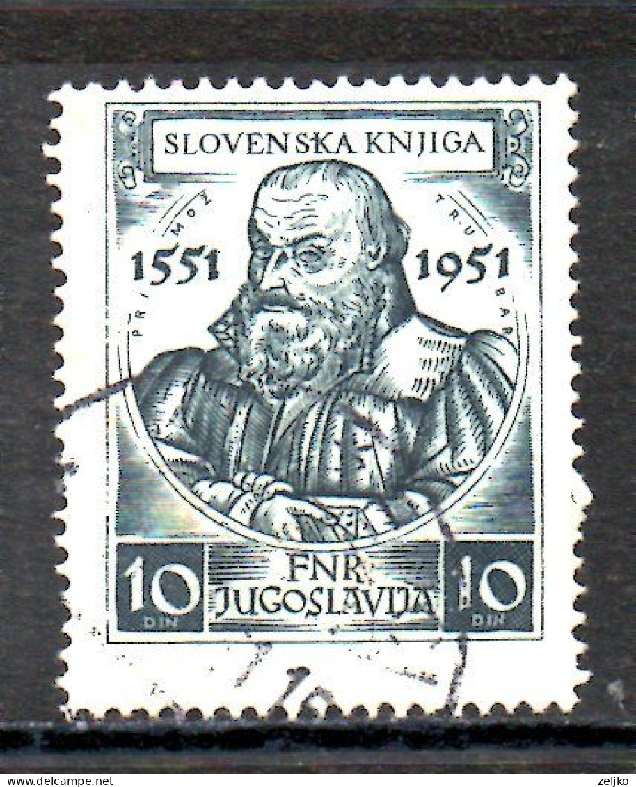 Yugoslavia, Used, 1951, Michel 668, Primož Trubar - Used Stamps