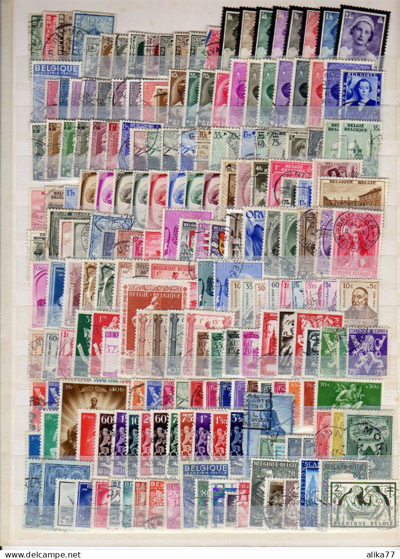 BELGIQUE      Lot De Timbres Oblitérés  ( Quelques Neufs * ) - Collections