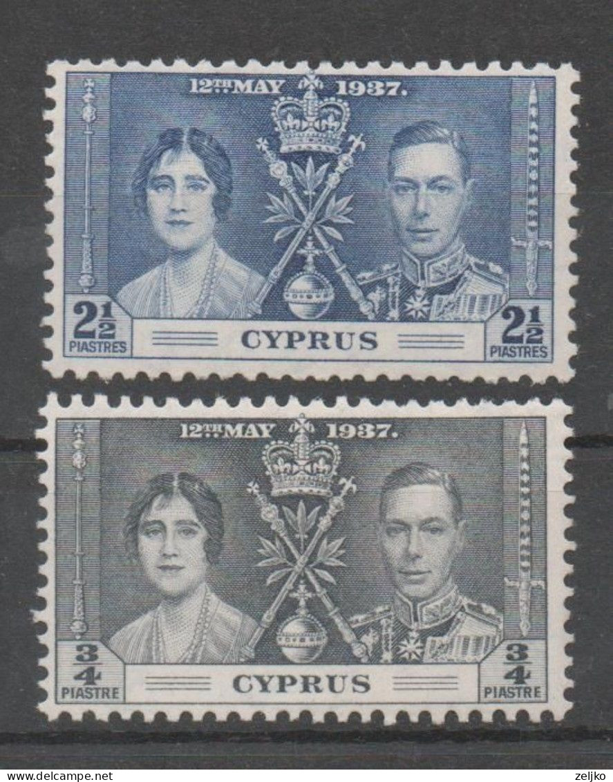Cyprus1937, MH, Michel 133, 135 - Cyprus (...-1960)