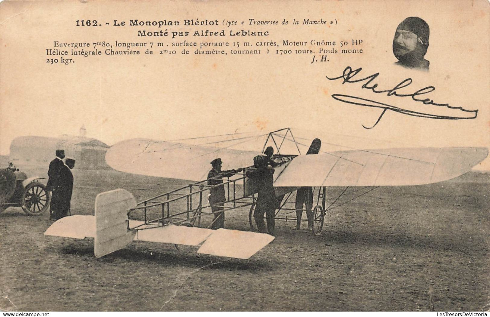 TRANSPORTS - Le Monoplan Blériot - Monté Par Alfred Leblanc - Carte Postale Ancienne - Aviatori