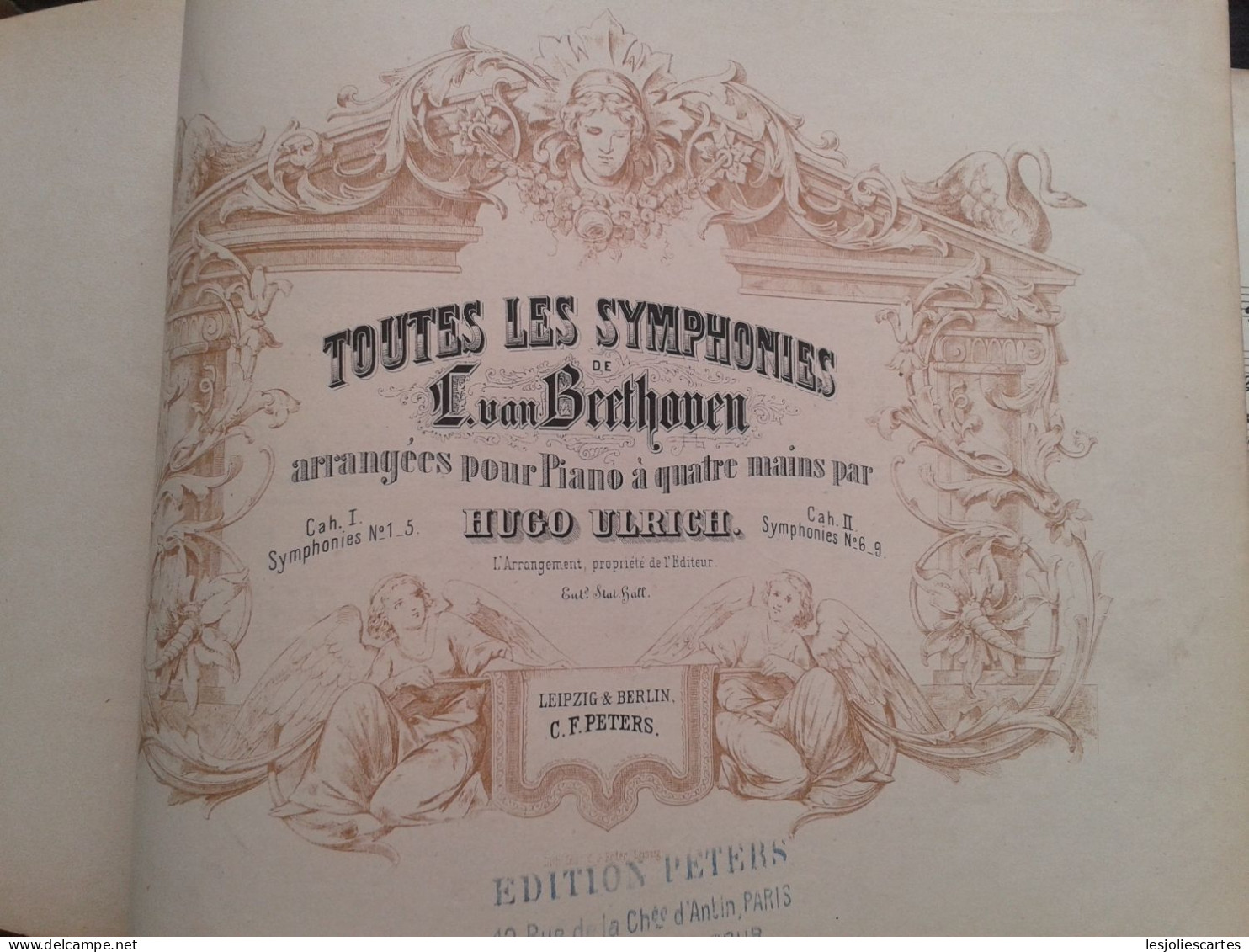 LUDWIG VAN BEETHOVEN SYMPHONIES POUR PIANO A 4 MAINS PARTITION MUSIQUE EDITION PETERS - Strumenti A Tastiera