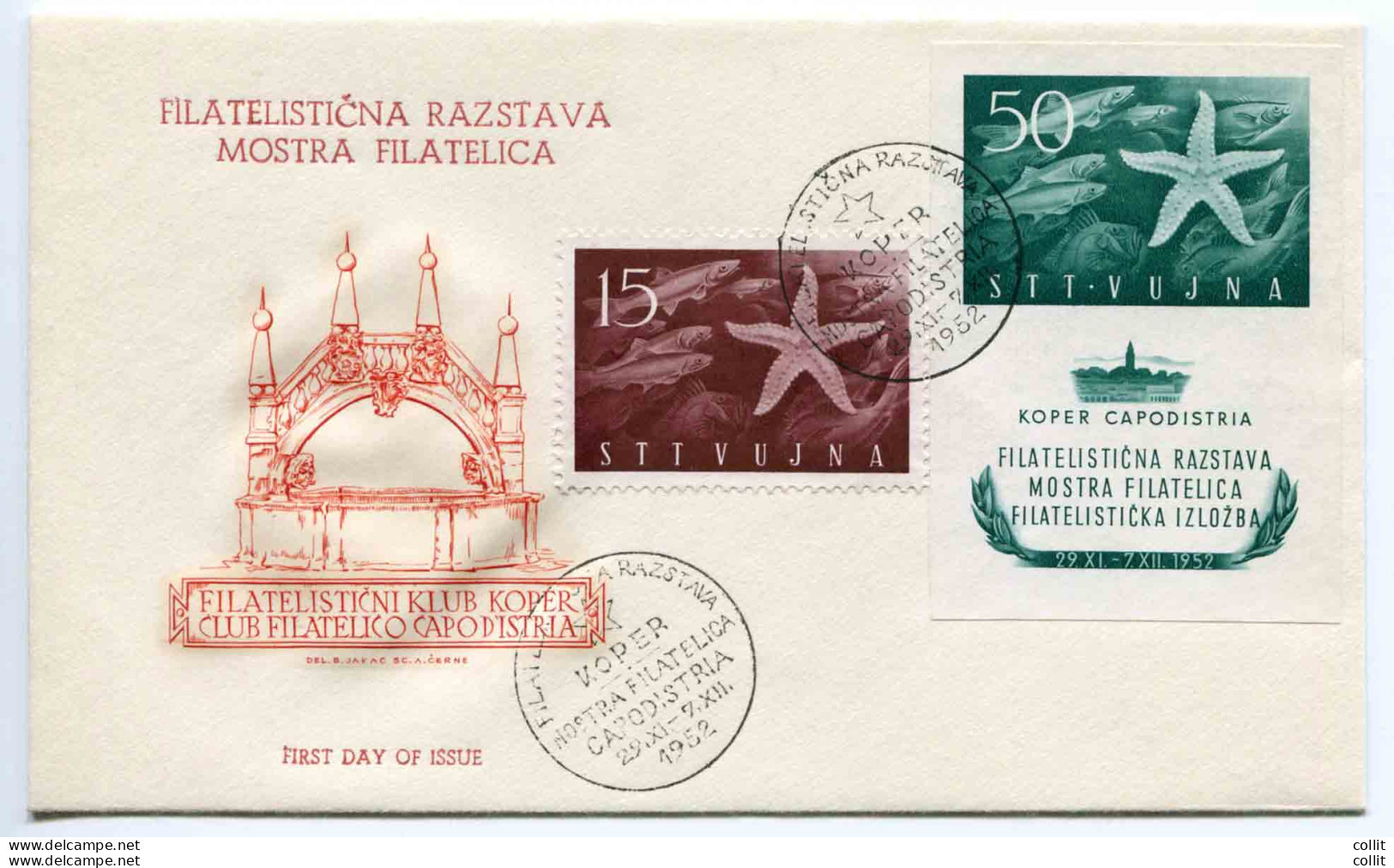 Trieste B-Mostra Filatelica Capodistria Francobollo Singolo+foglietto Busta FDC - Mint/hinged