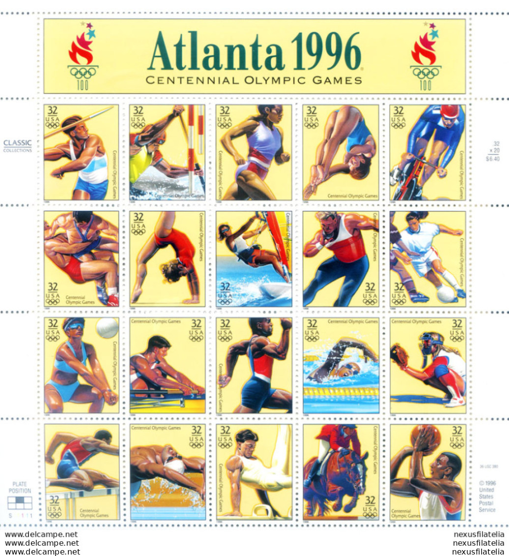 Sport. Olimpiadi Atlanta 1996. - Blocchi & Foglietti