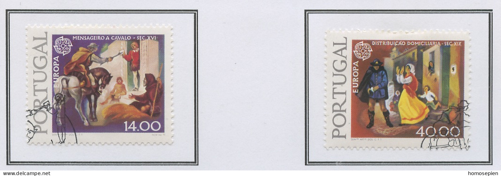 Portugal 1979 Y&T N°1421 à 1422 - Michel N°1441x à 1442x (o) - EUROPA - Oblitérés