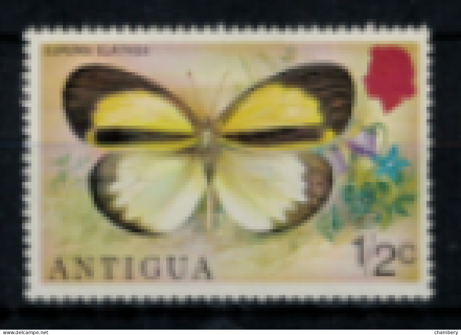 Antigua - G.B. "Papillon : Eurema Elathera" - Neuf 1* N° 379 De 1975 - 1960-1981 Ministerial Government