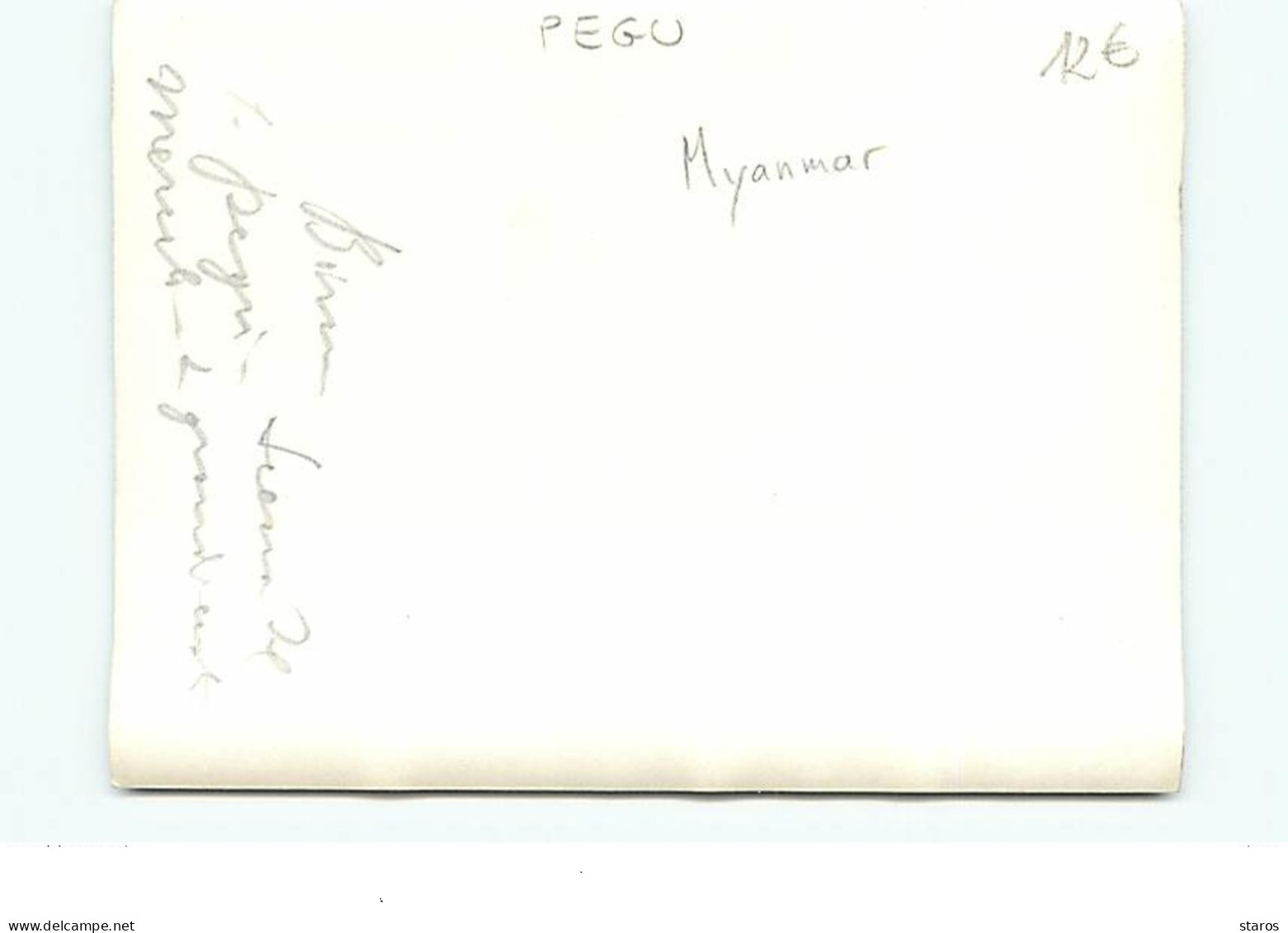 BIRMANIE - MYANMAR - Pegu - Scène De Mercato - Mendiant  (photo Format 9 * 11,8 Cm) - Myanmar (Burma)