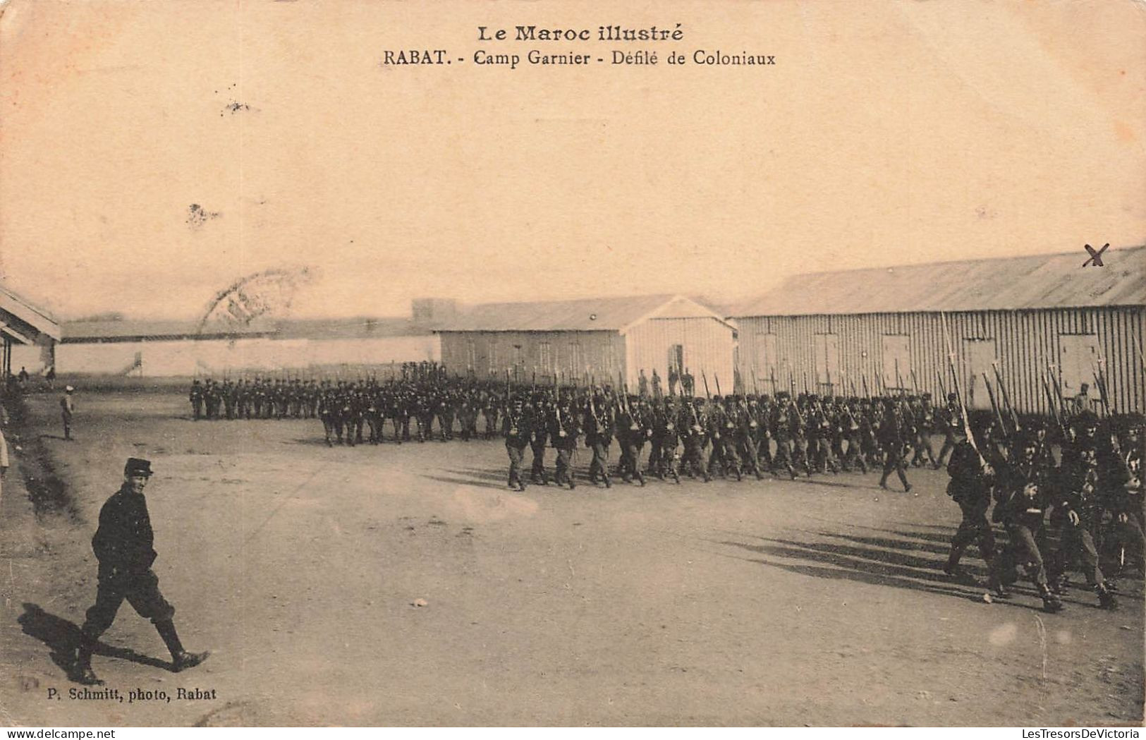 MAROC - Le Maroc Illustré - Rabat - Camp Garnir - Défilé De Coloniaux - Animé - Carte Postale Ancienne - Rabat