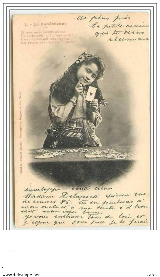 Jeu De Cartes - 2. La Bohémienne - Bergeret - Carte Da Gioco