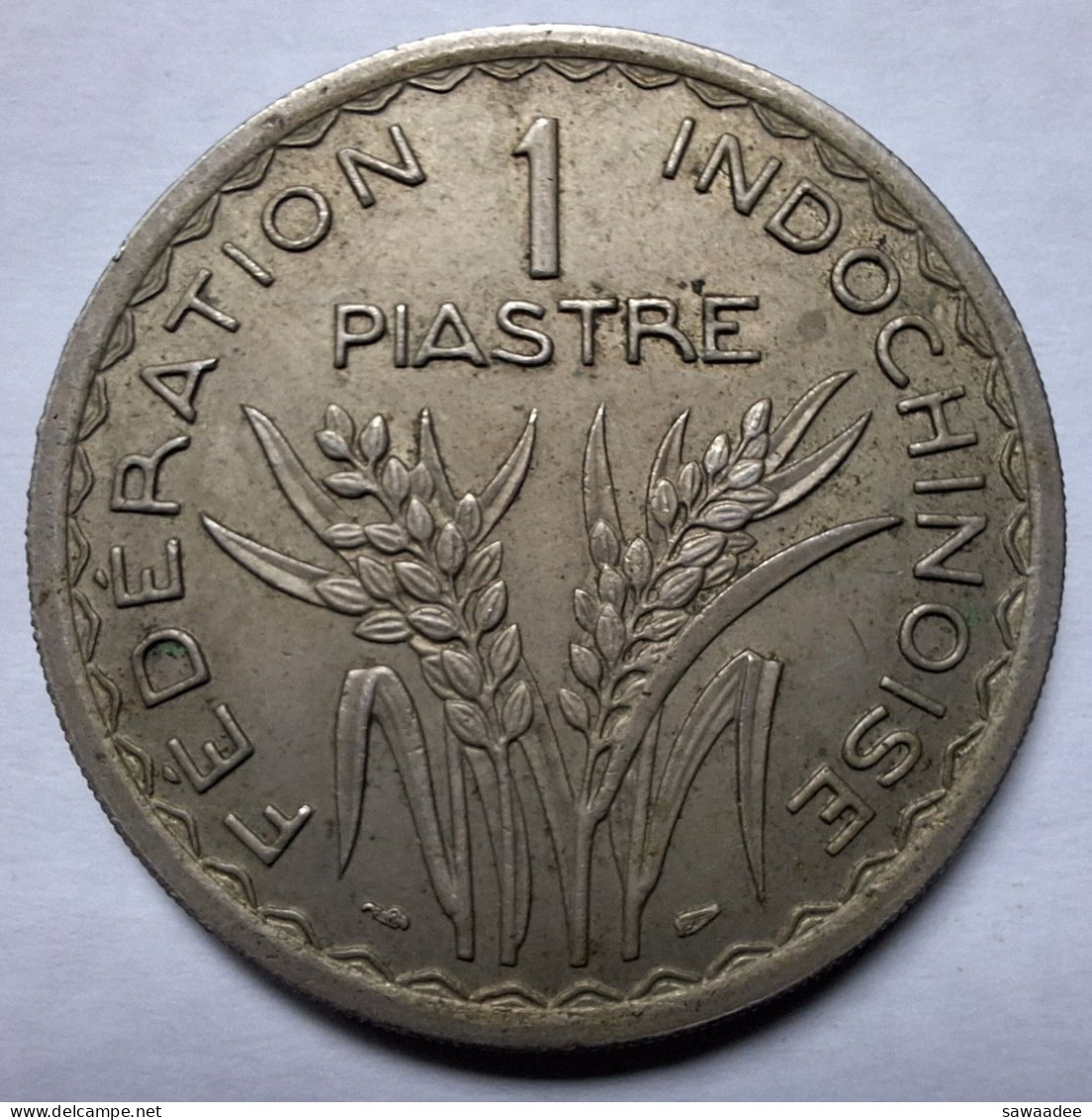 PIECE - INDOCHINE - UNION FRANCAISE - FEDERATION INDOCHINOISE - G.320 - 1 PIASTRE - 1947 - Sonstige & Ohne Zuordnung