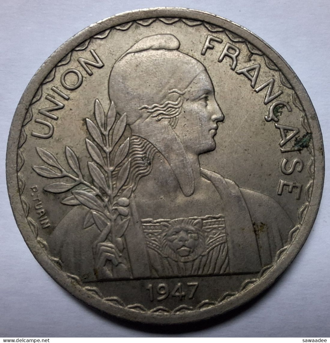 PIECE - INDOCHINE - UNION FRANCAISE - FEDERATION INDOCHINOISE - G.320 - 1 PIASTRE - 1947 - Otros & Sin Clasificación