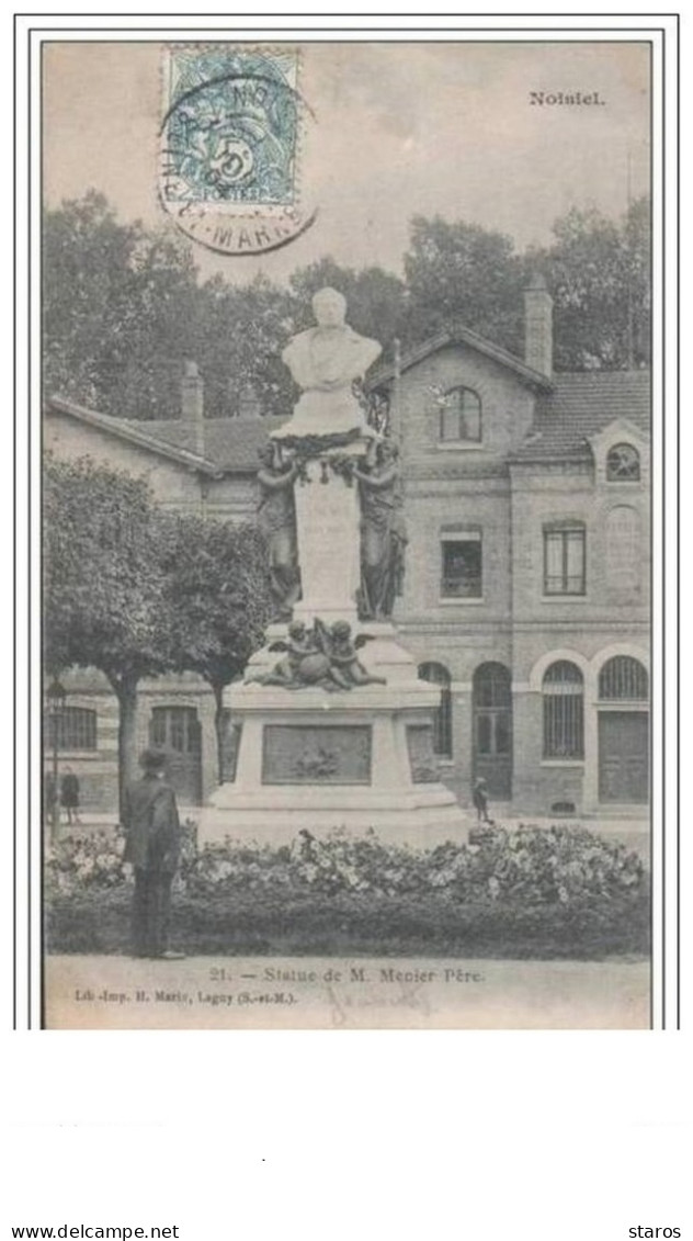 NOISIEL Statue De M. Menier Père - Noisiel