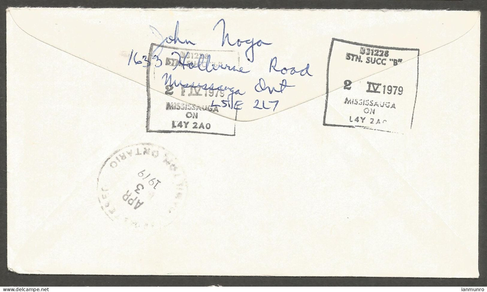 1979 Registered Cover $1.67 Landscape/QEII POCON Mississauga Stn B To Hamilton Ontario - Histoire Postale