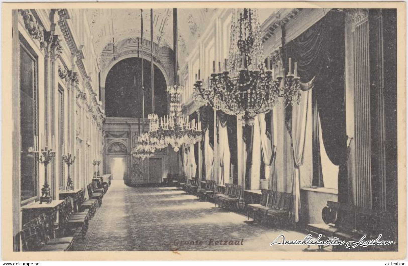 Postkaart Amsterdam Amsterdam Groote Eetzaal/Großer Saal 1908 - Amsterdam