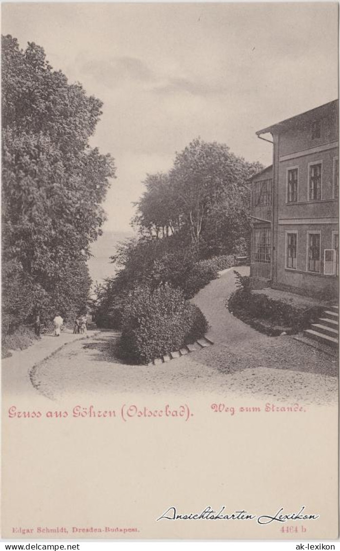 Ansichtskarte Göhren (Rügen) Villa, Weg Zum Strand 1913  - Goehren