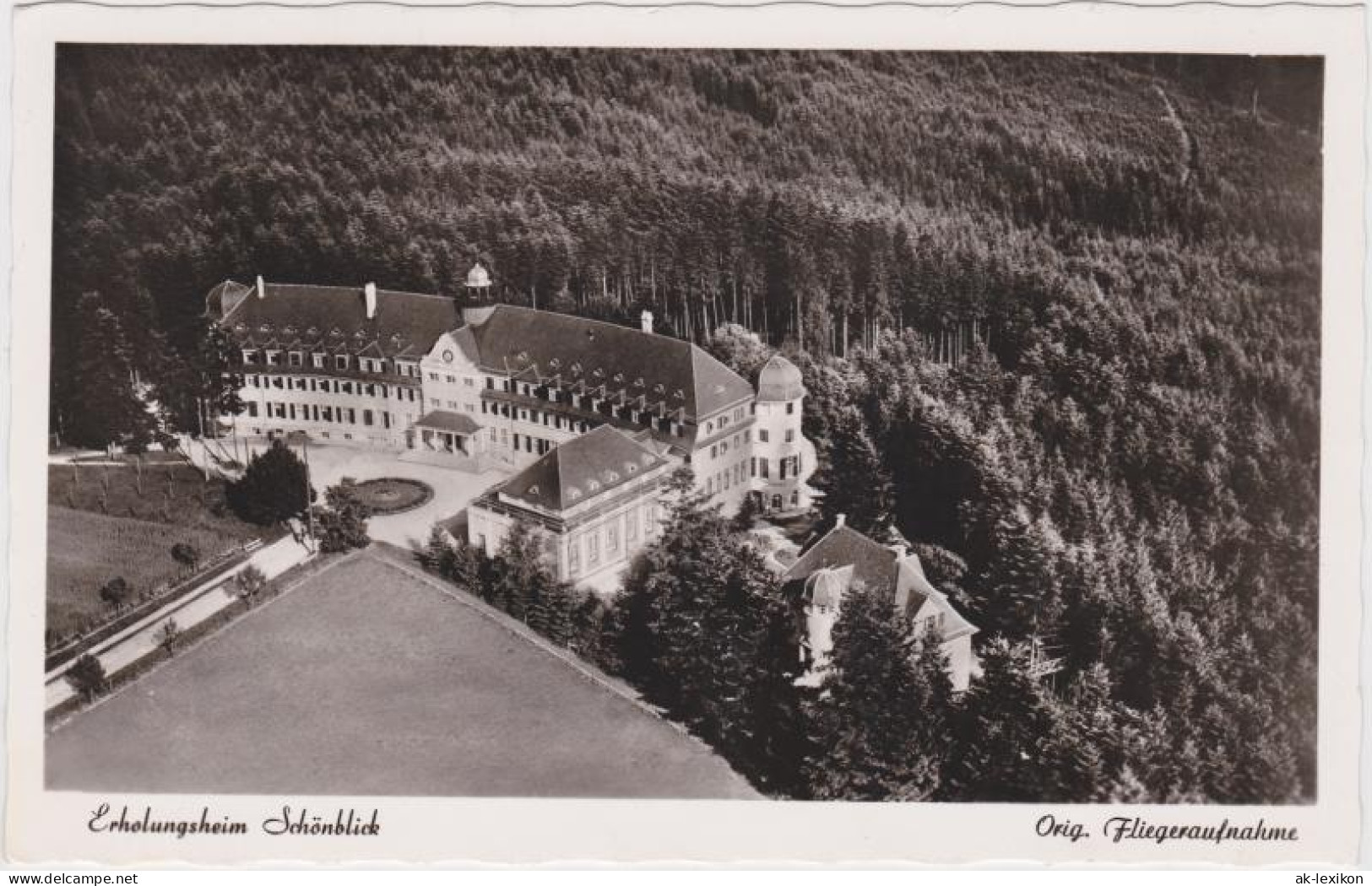 Ansichtskarte Schwäbisch Gmünd Luftbild: Erholungsheim Schönblick 1954  - Schwäbisch Gmünd