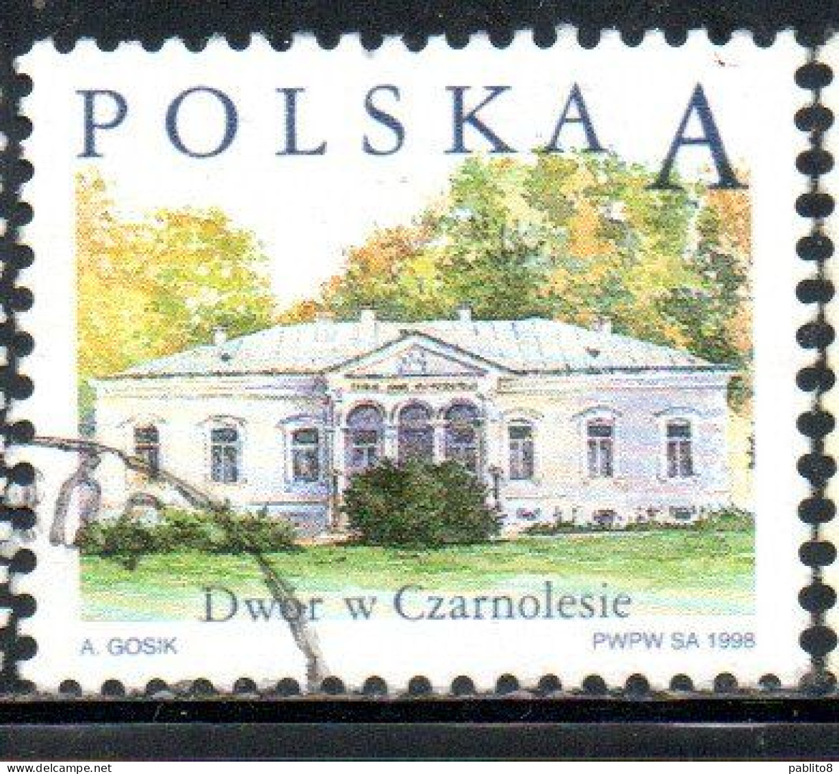 POLONIA POLAND POLSKA 1998 POLISH COUNTRY ESTATES CZARNOLESIE A USED USATO OBLITERE' - Used Stamps