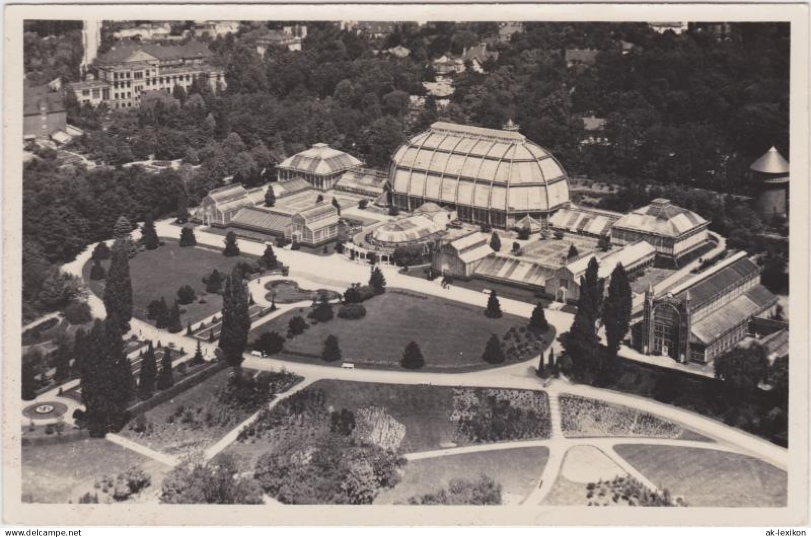 Ansichtskarte Dahlem-Berlin Luftbild Botanischer Garten 1935 - Dahlem