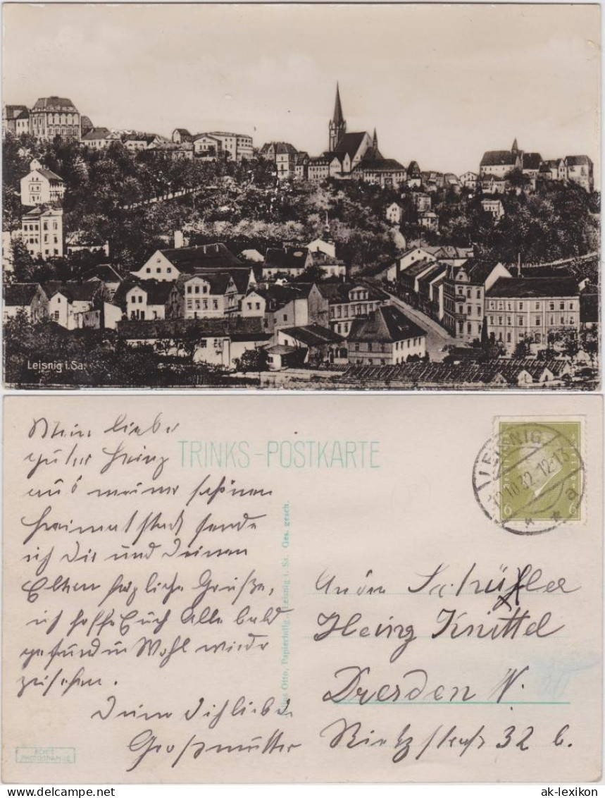 Ansichtskarte Leisnig Panorama-Ansicht 1932 - Leisnig