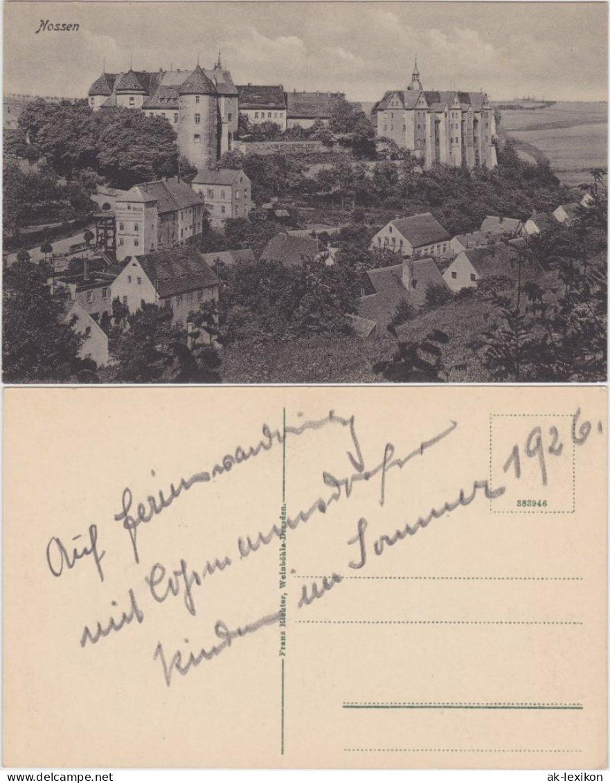Ansichtskarte Nossen Blick Auf Die Stadt 1926  - Nossen