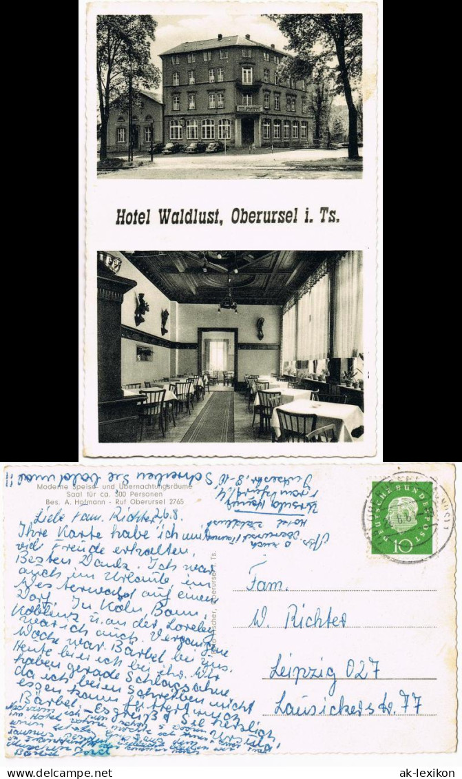 Oberursel (Taunus) 2 Bild: Hotel Waldlust - Innen Und Außen 1961 - Oberursel