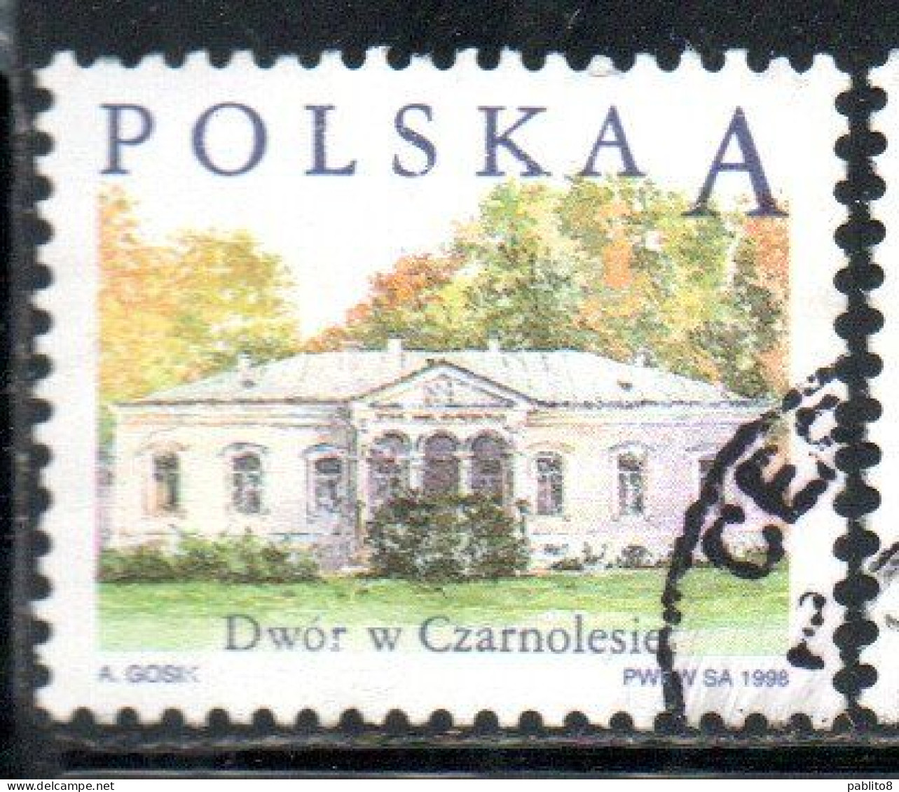 POLONIA POLAND POLSKA 1998 POLISH COUNTRY ESTATES CZARNOLESIE A USED USATO OBLITERE' - Usati