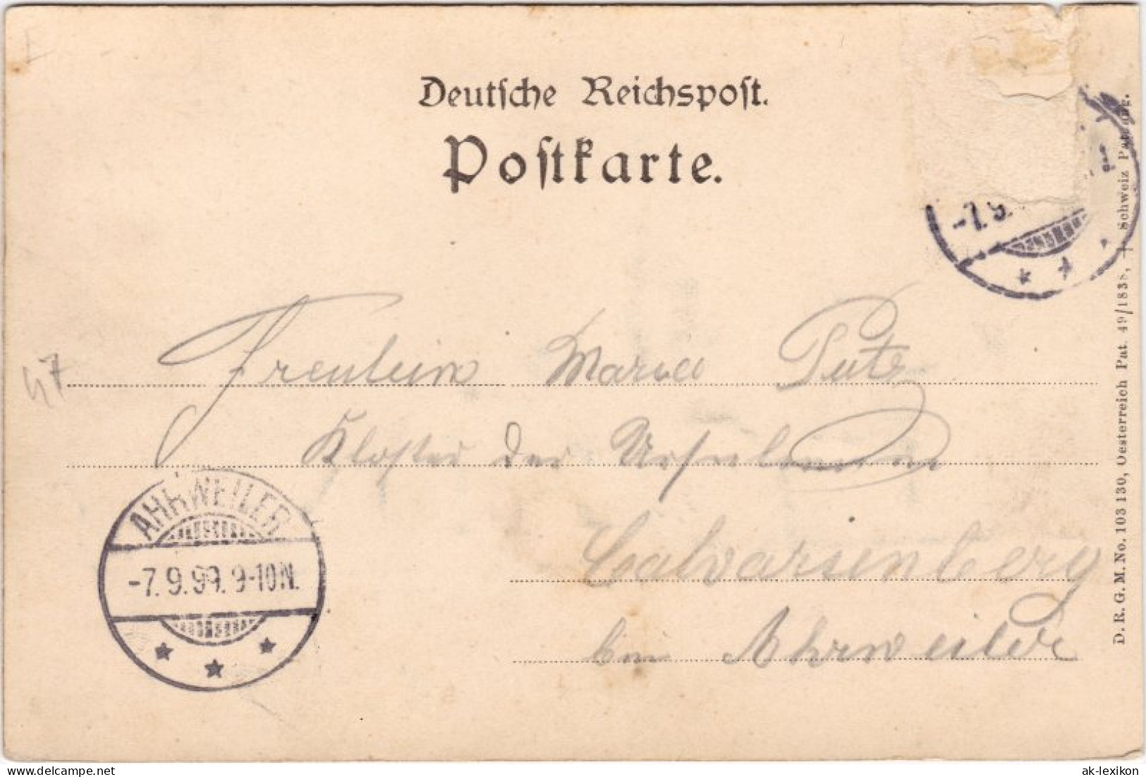 Kevelaer Partie An Der Marienkirche (Reliefkarte) 1899 Prägekarte - Kevelaer
