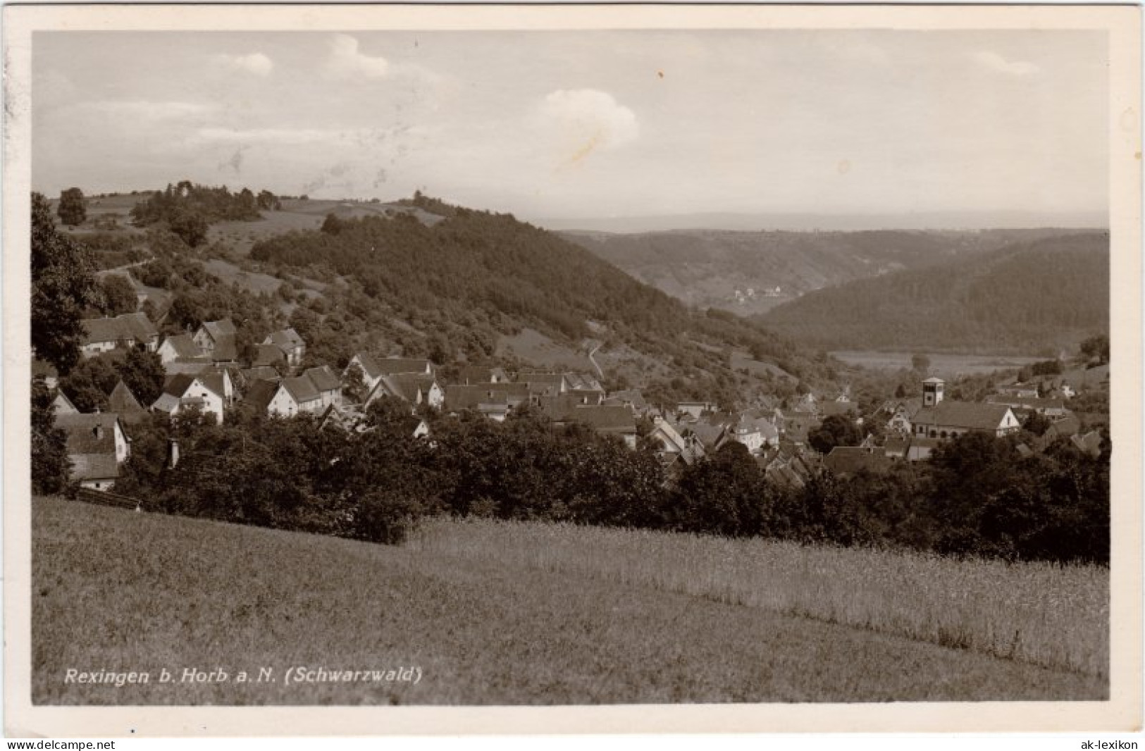 Ansichtskarte Rexingen-Horb Am Neckar Stadt Und Synagoge 1941  - Horb