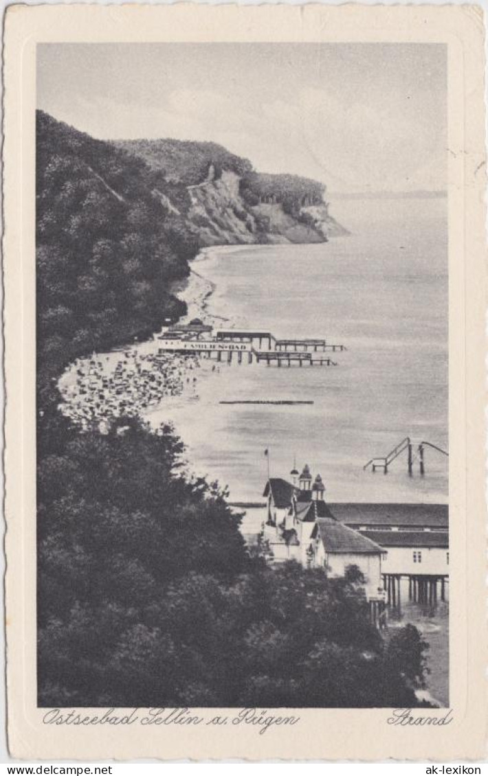 Ansichtskarte Sellin Strand - Damenbad Und Seebrücke 1930  - Sellin