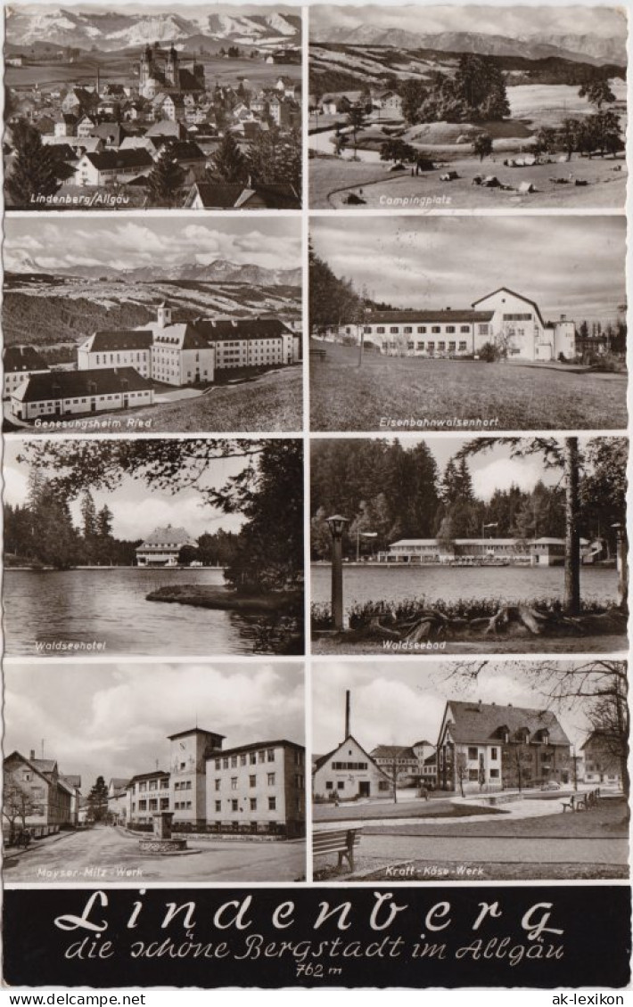 Lindenberg (Allgäu) Mehrbild: Fabrik, Panorama Und Plätze 1957  - Lindenberg I. Allg.