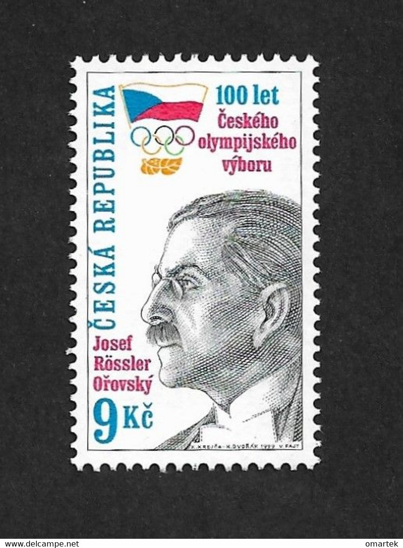 Czech Republic 1999 MNH ** Mi 214 Sc 3088 Czech Olympic Committee.Tschechische Republik - Ungebraucht