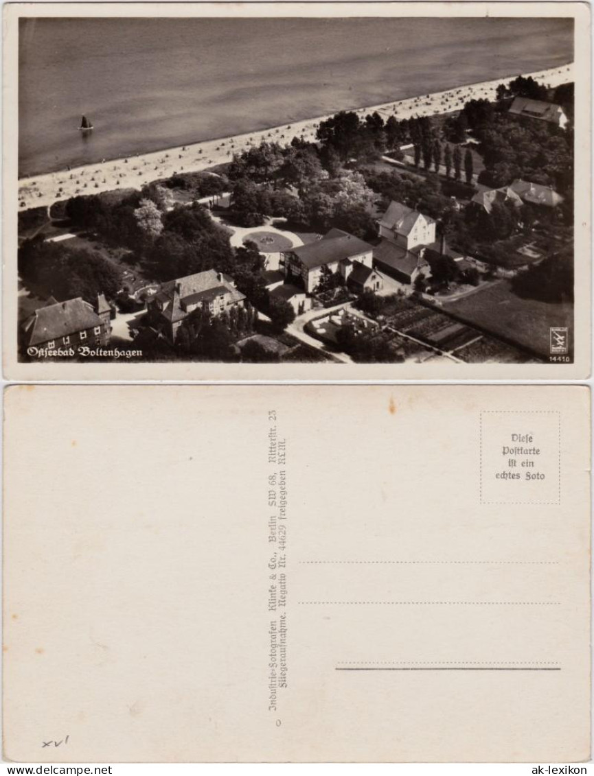 Ansichtskarte Boltenhagen Luftbild Mit Strand Und Anlagen 1932  - Boltenhagen