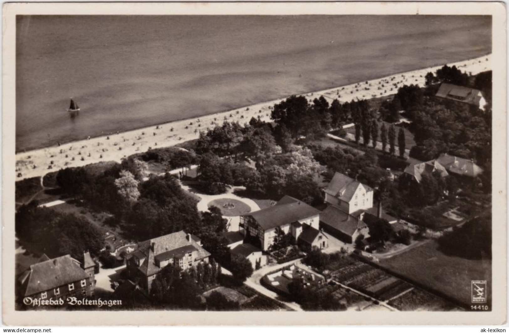 Ansichtskarte Boltenhagen Luftbild Mit Strand Und Anlagen 1932  - Boltenhagen