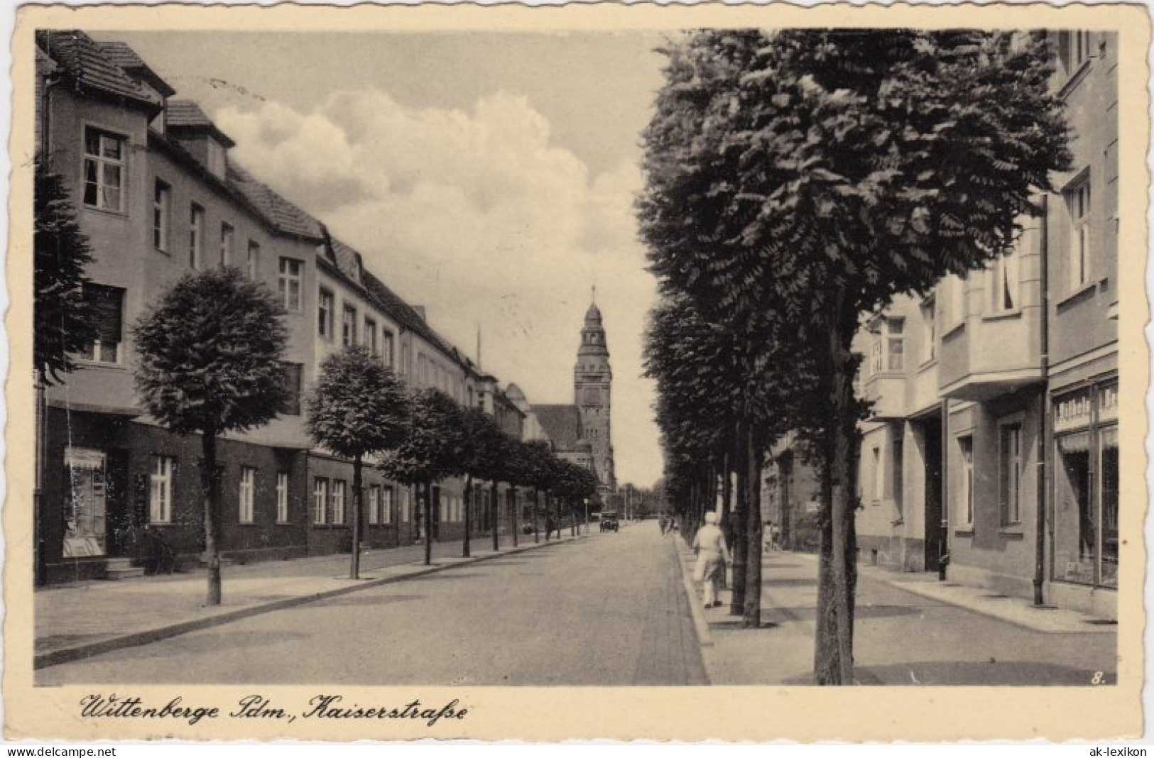 Ansichtskarte Wittenberge Kaiserstrasse 1943  - Wittenberge