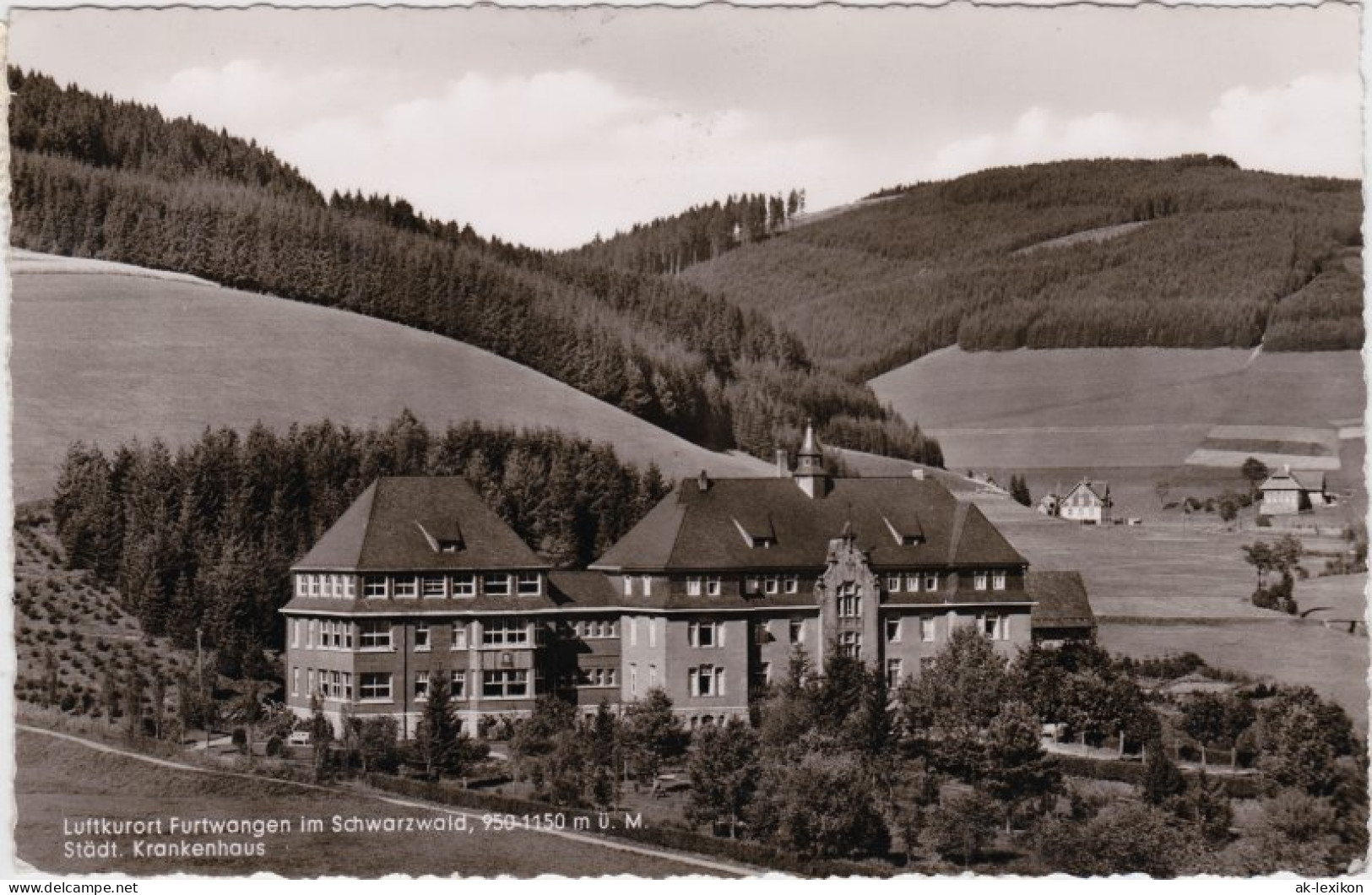 Ansichtskarte Furtwangen (Schwarzwald) Städtisches Krankenhaus 1963 - Furtwangen