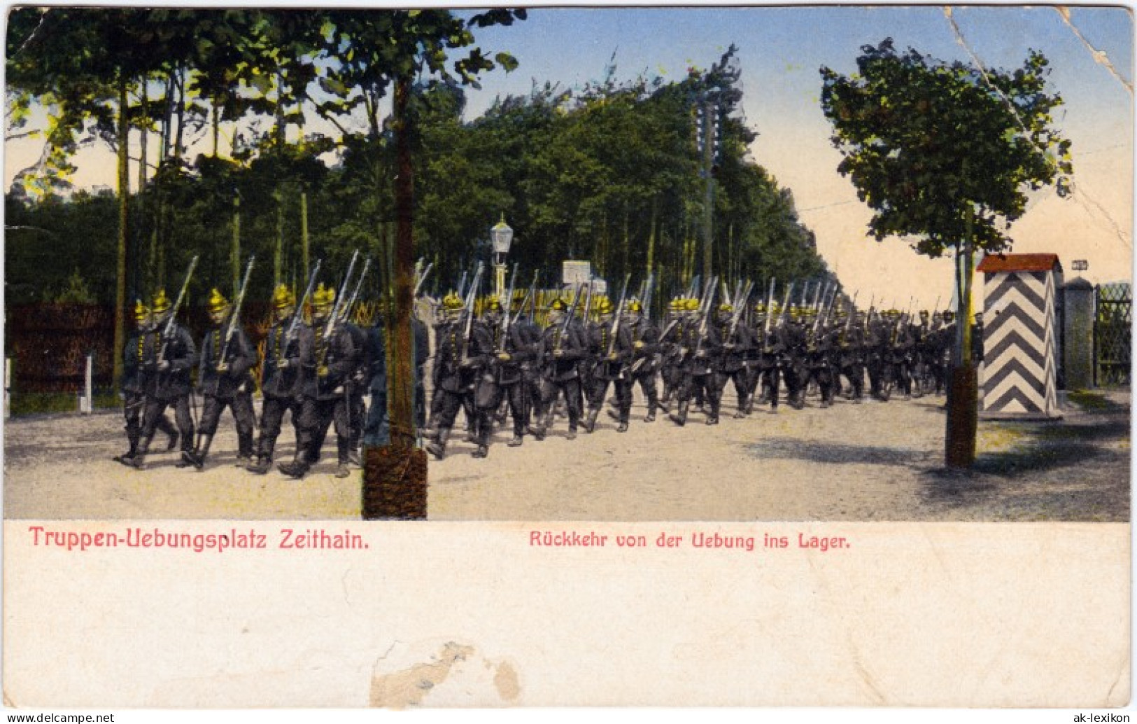 Zeithain Truppen-Übingsplatz - Rückkehr Von Der Übung Ins Lager 1917 - Zeithain