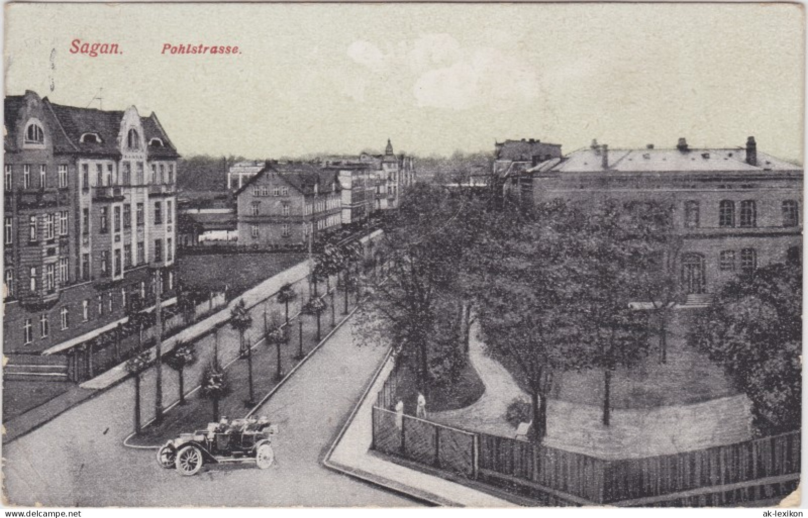 Postcard Sagan &#379;aga&#324; Pohlstrasse 1914  - Neumark