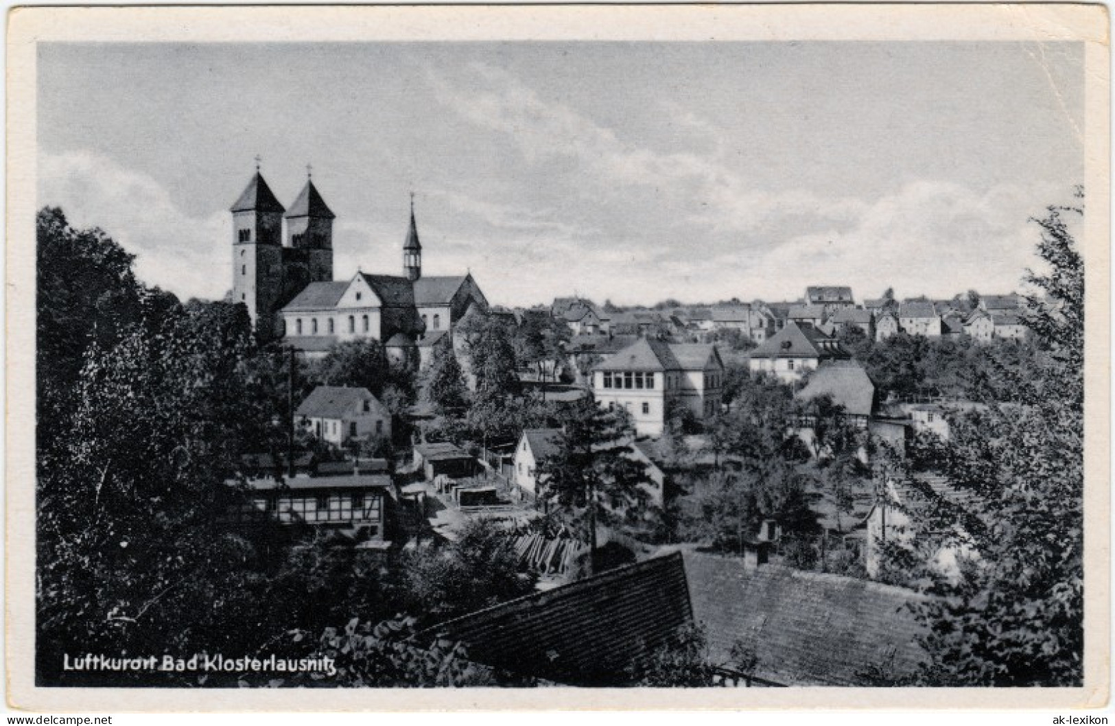 Ansichtskarte Bad Klosterlausnitz Panorama 1958 - Bad Klosterlausnitz