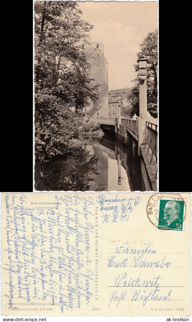 Ansichtskarte Bad Liebenwerda Partie Am Lubwartturm 1961 - Bad Liebenwerda
