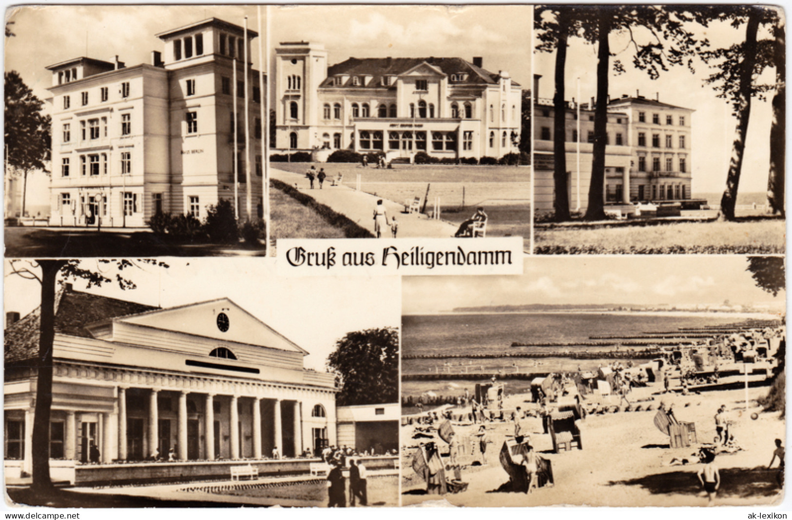 Ansichtskarte Heiligendamm-Bad Doberan Kurheime, Kurhaus Und Strand 1956 - Heiligendamm