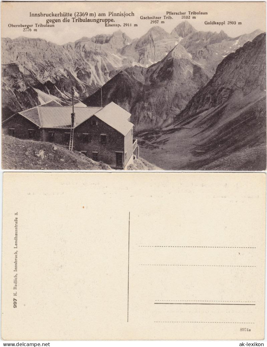 Ansichtskarte Gschnitz Innsbruckerhütte Am Pinnisjoch 1913 - Linz A. Rhein
