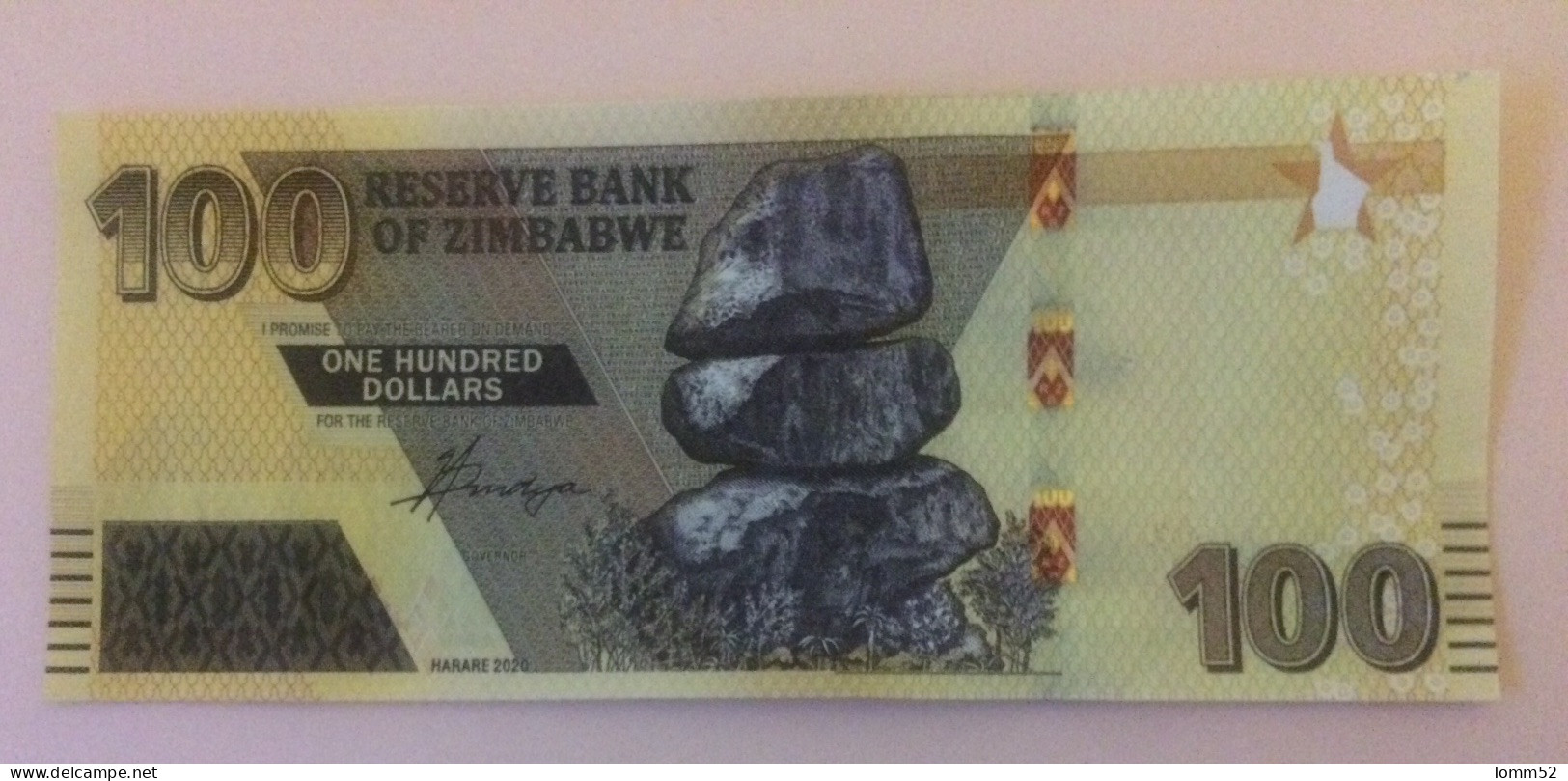 ZIMBABWE 100 Dolars UNC - Zimbabwe