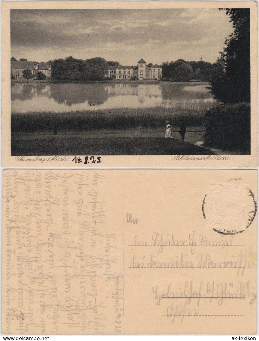 Ansichtskarte Rheinsberg Schloss Und Schlosspark 1925  - Rheinsberg