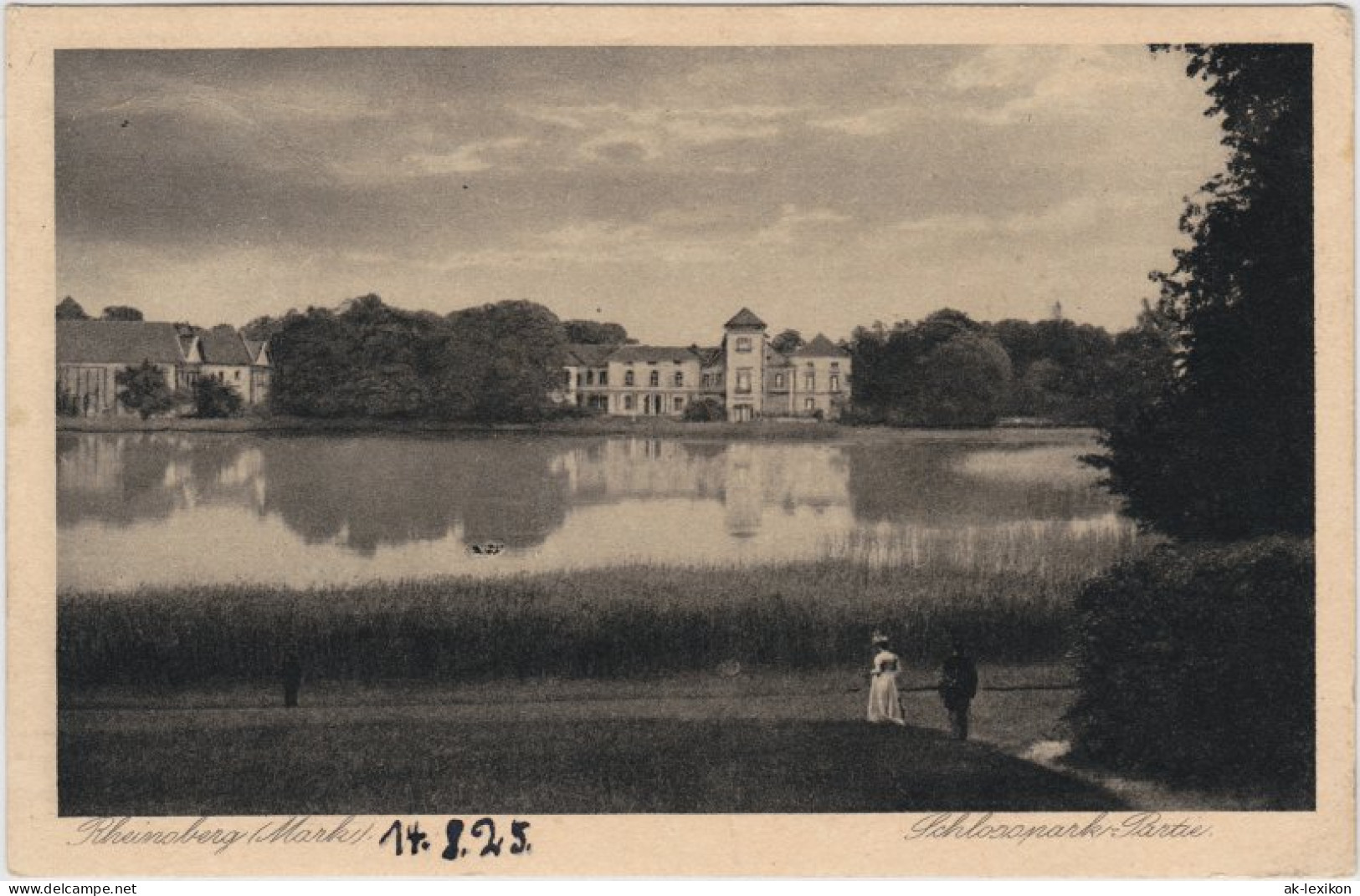 Ansichtskarte Rheinsberg Schloss Und Schlosspark 1925  - Rheinsberg