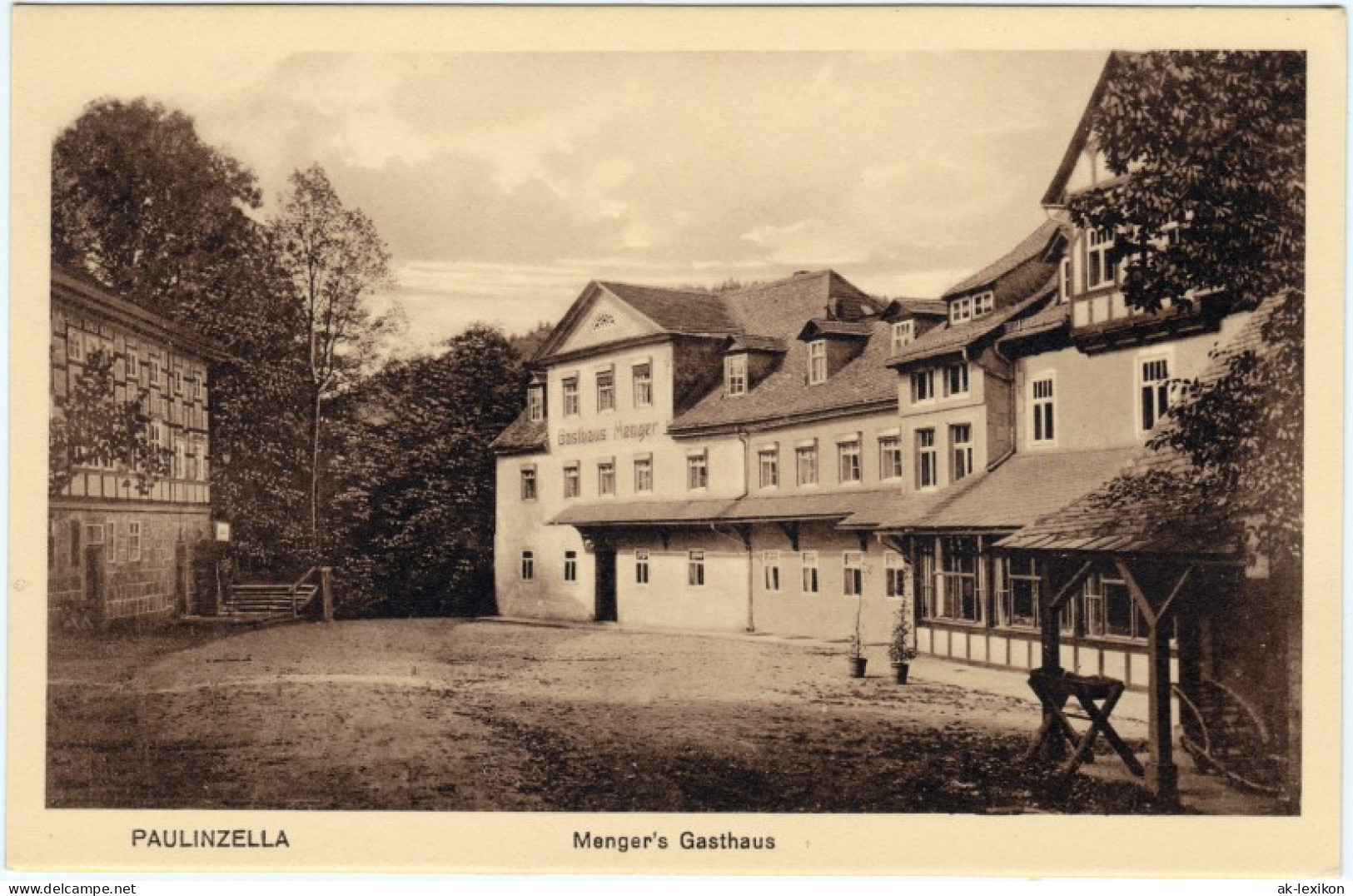 Ansichtskarte Paulinzella-Stadtilm Mengers Gasthaus 1922  - Stadtilm