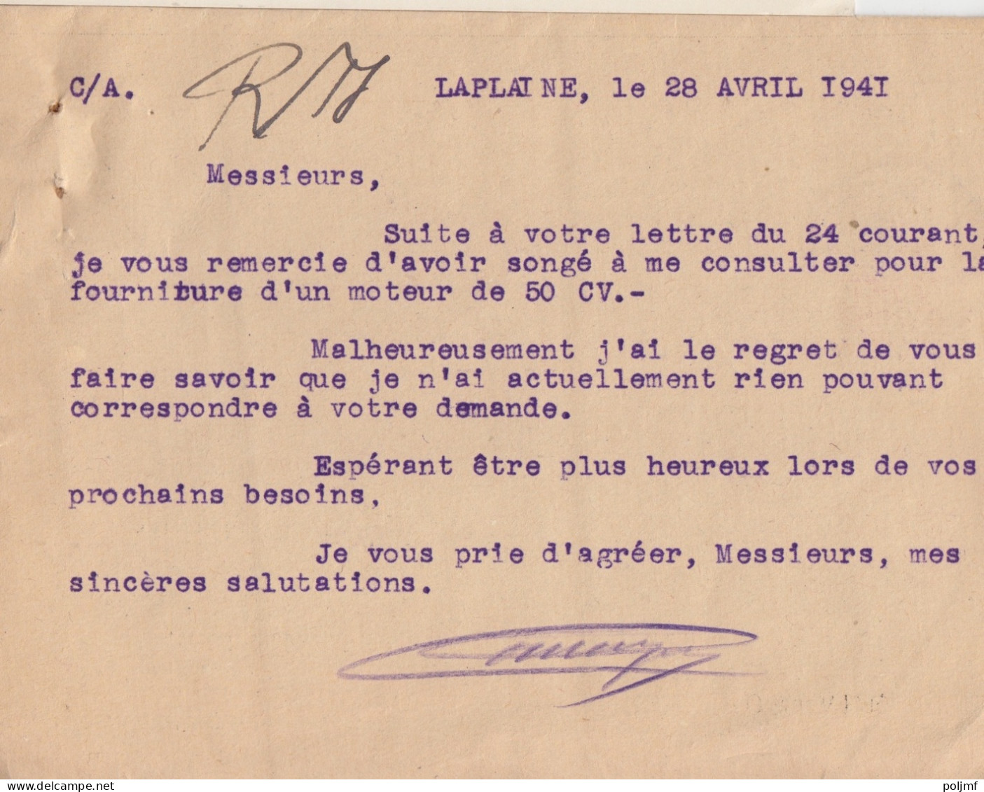 CP "Matériel Electrique" Obl. La Plaine St De Le 28/4/41 Sur 10c + 70c Mercure N° 407, 416 (tarif Du 1/12/39) Pour Sedan - 1938-42 Mercurius