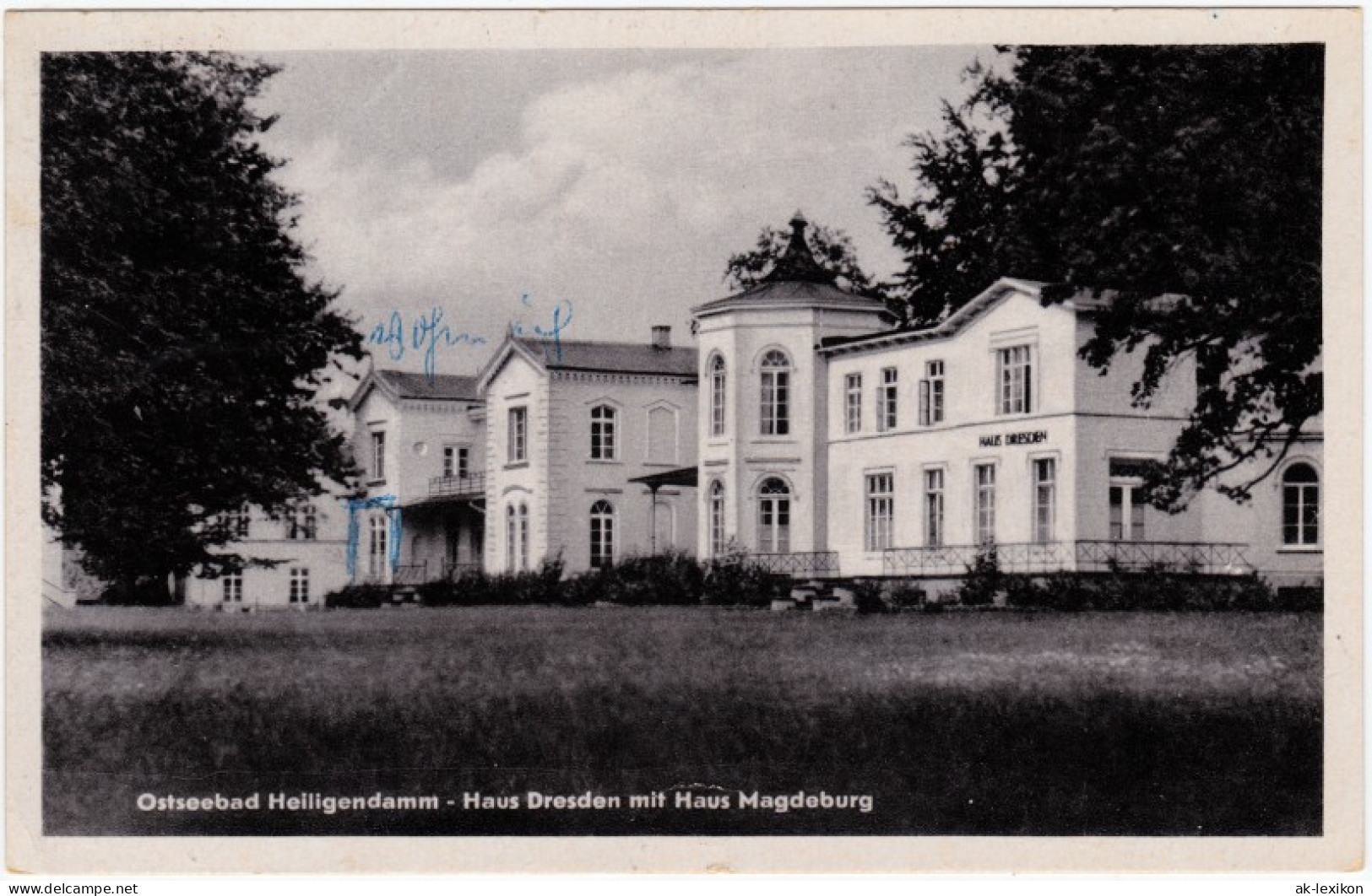Ansichtskarte Heiligendamm-Bad Doberan Haus Dresden Mit Haus Magdeburg 1956 - Heiligendamm