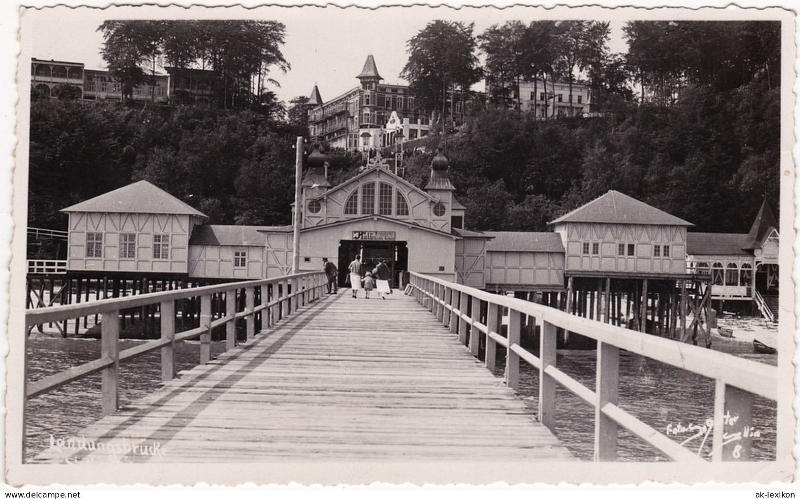 Ansichtskarte Sellin Landungsbrücke Und Hotels 1936  - Sellin