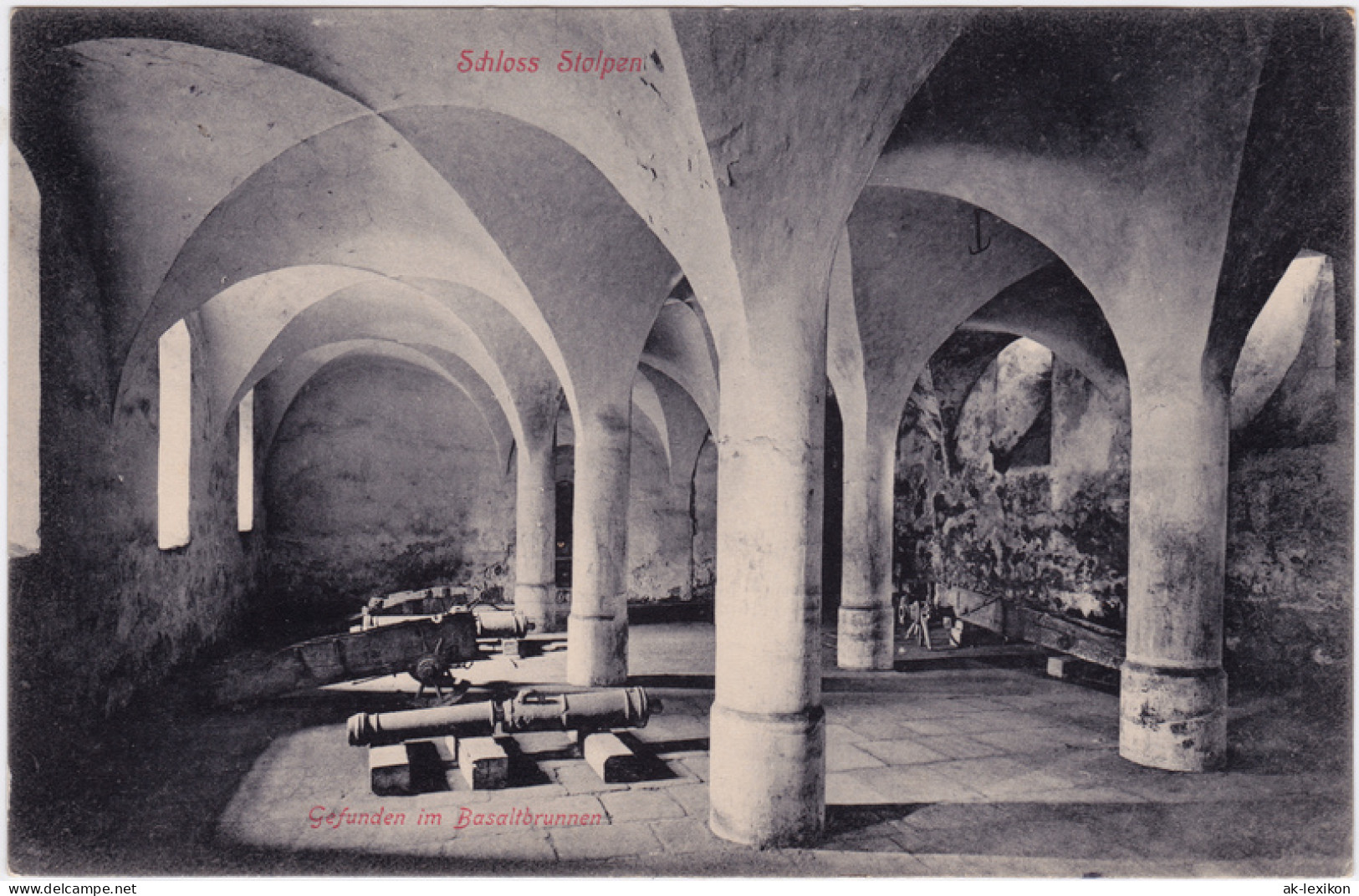 Ansichtskarte Stolpen Kanonen - In Der Burg 1912  - Stolpen