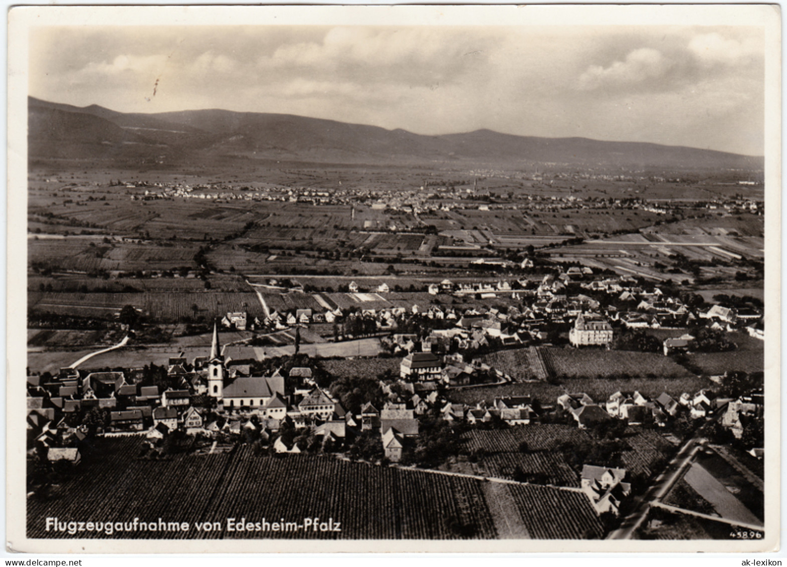 Ansichtskarte Edesheim-Edenkoben Luftbildaufnahme 1940 - Edenkoben